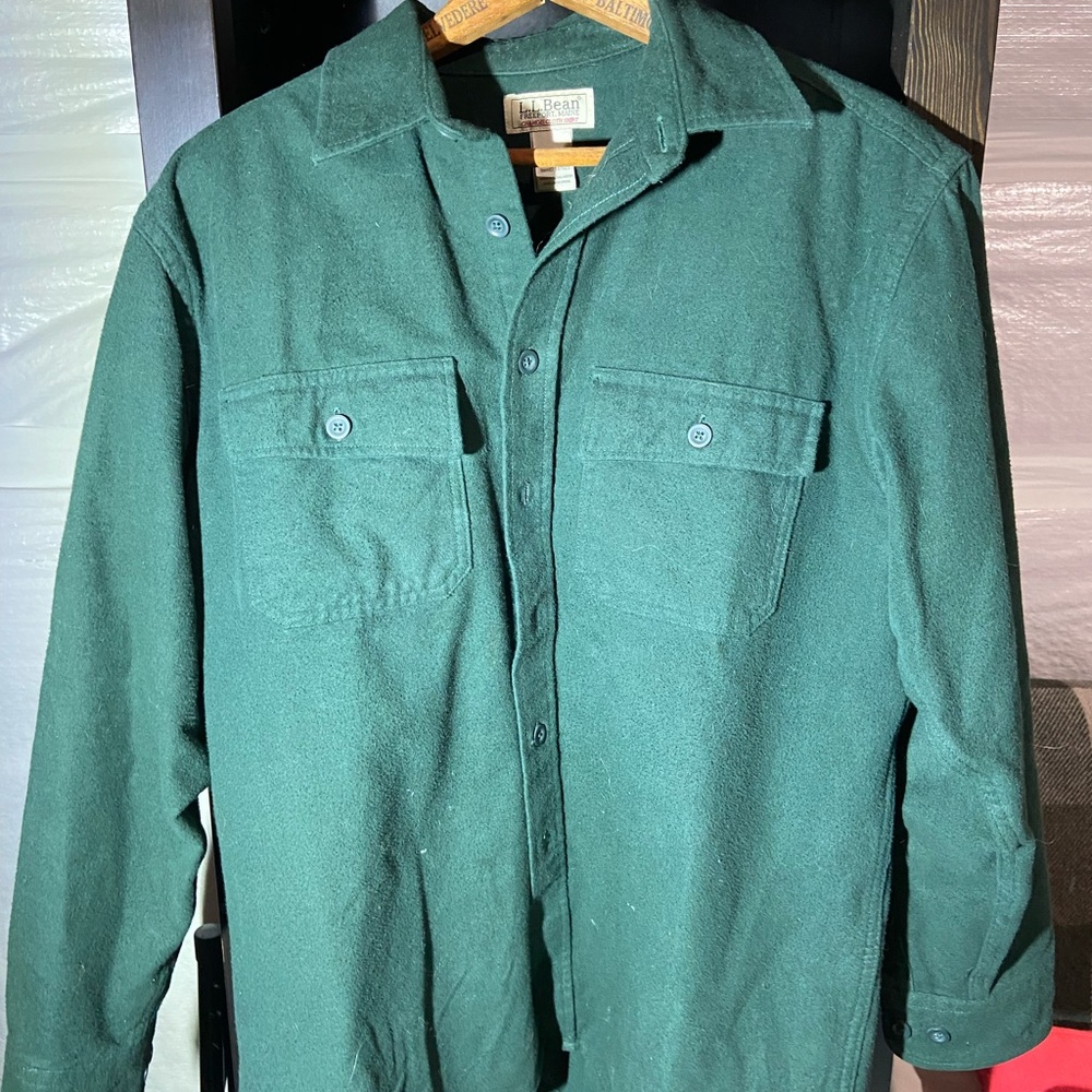 LL Bean chamois cloth button down shirt